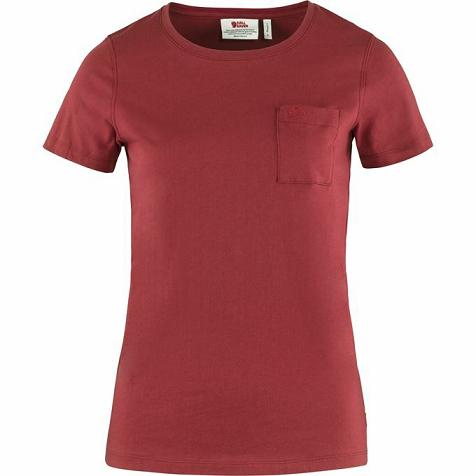 Fjällräven Udsalg T-Shirt Dame Övik Rød GCKX15472